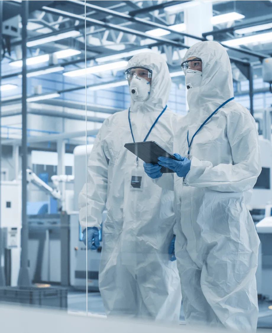 Cleanroom workers